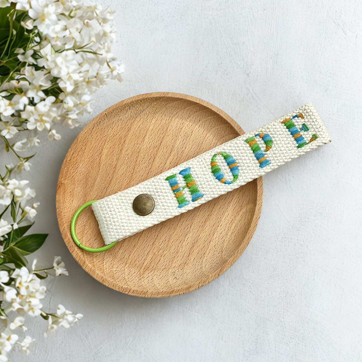 Personalized Embroidered Name Tag with Snap Button | Custom Fabric Tag for Bags, Backpacks & Gifts