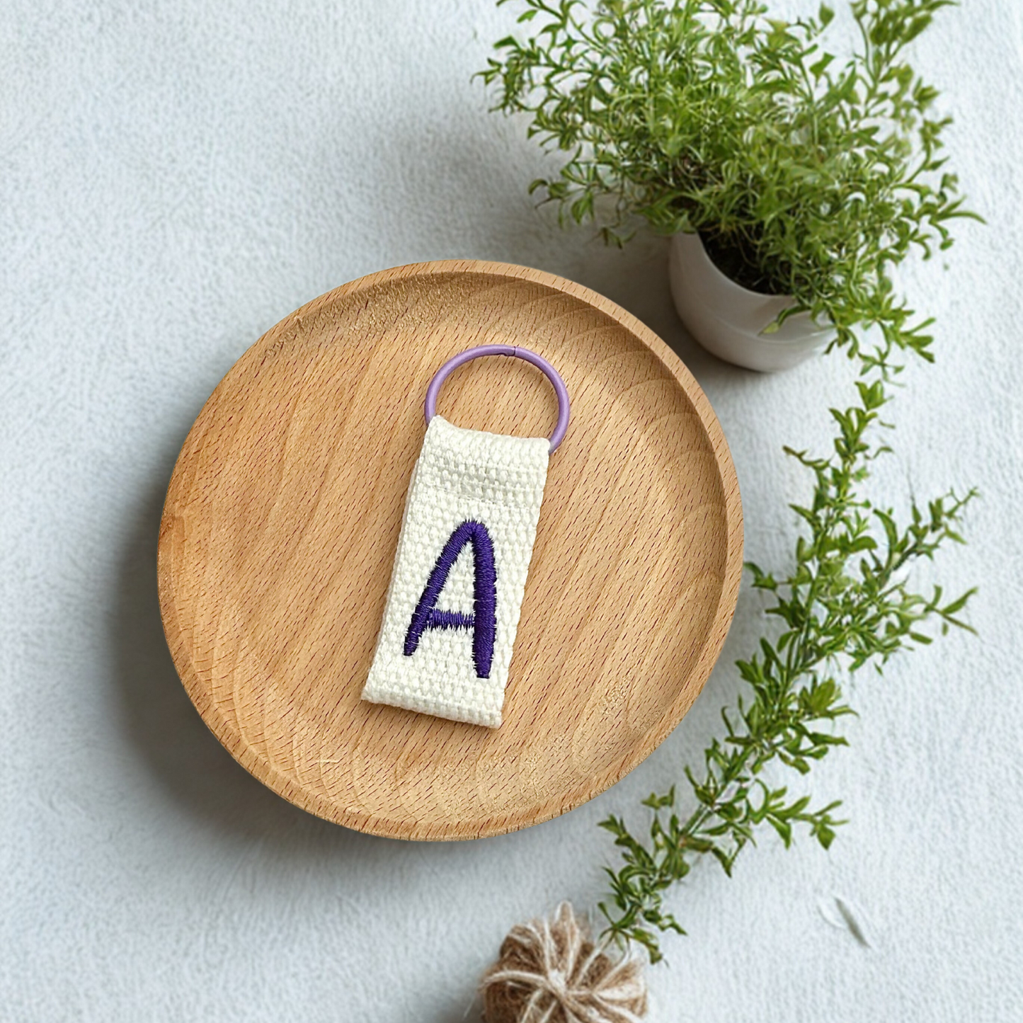 Embroidered One Letter Tag | Personalized Initial Tag for Bags, Clothing & Gifts