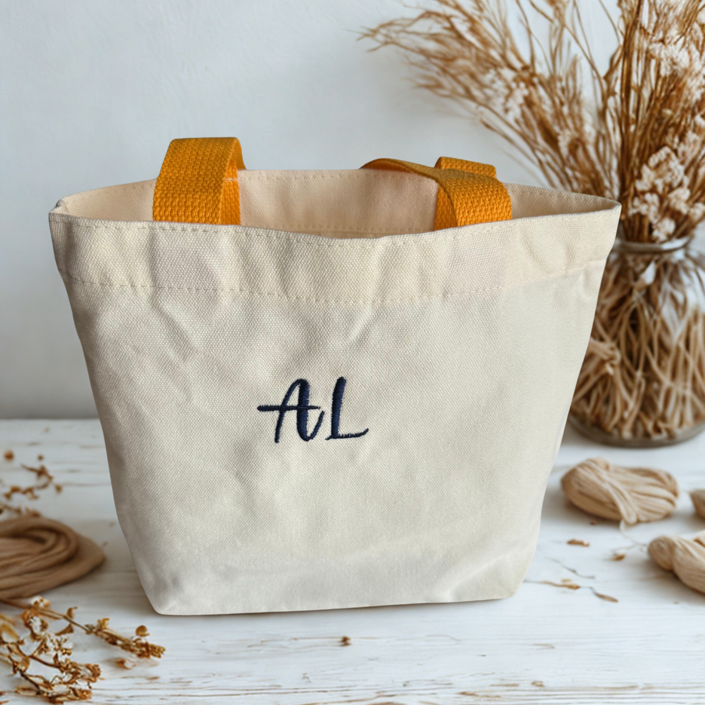 Personalized Embroidered Tote Bag | Custom Name Canvas Bag