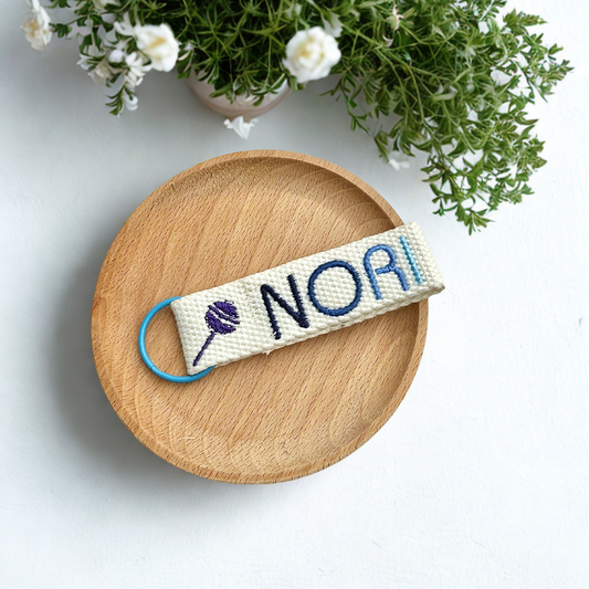 Embroidered Name Tag with Custom Image | Personalized Cotton Canvas Tag