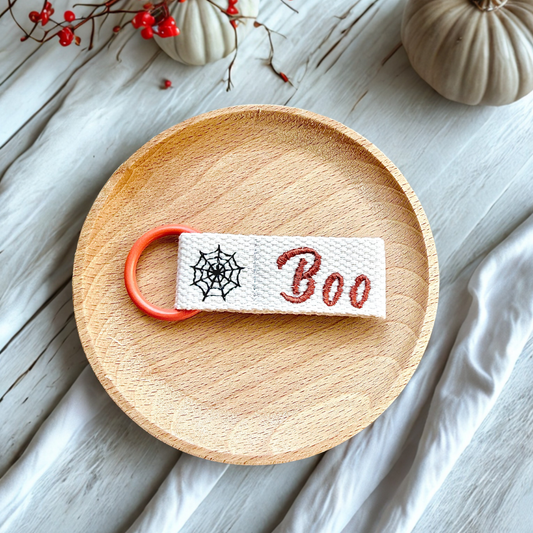 Personalized Halloween Embroidered Name Tag – Custom Bag Tag for Kids & Toddlers