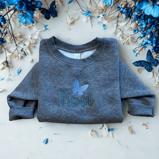 Custom Embroidered Kids Sweatshirt | Personalized Kids Sweater | Baby Gift
