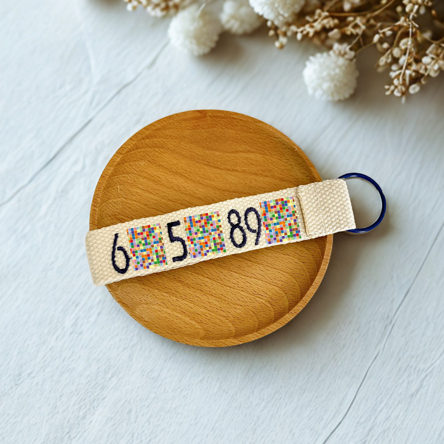 Custom Double-Sided Embroidered Name Tag – Emergency Contact ID