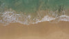 Looped video of ocean waves to evoke calm and complement the handmade accessories theme.