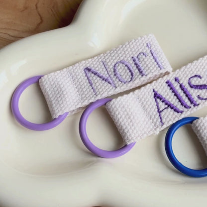 Custom Embroidered Name-Only Tag Bundle – Set of 3/5/10 Personalized Labels for Kids & School Supplies